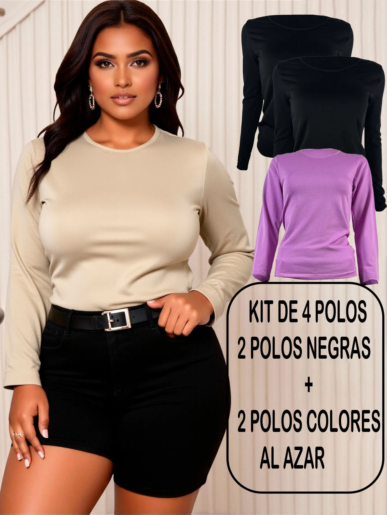 POLO - 12 NUEVOS COLORES 4 PIEZAS 3255